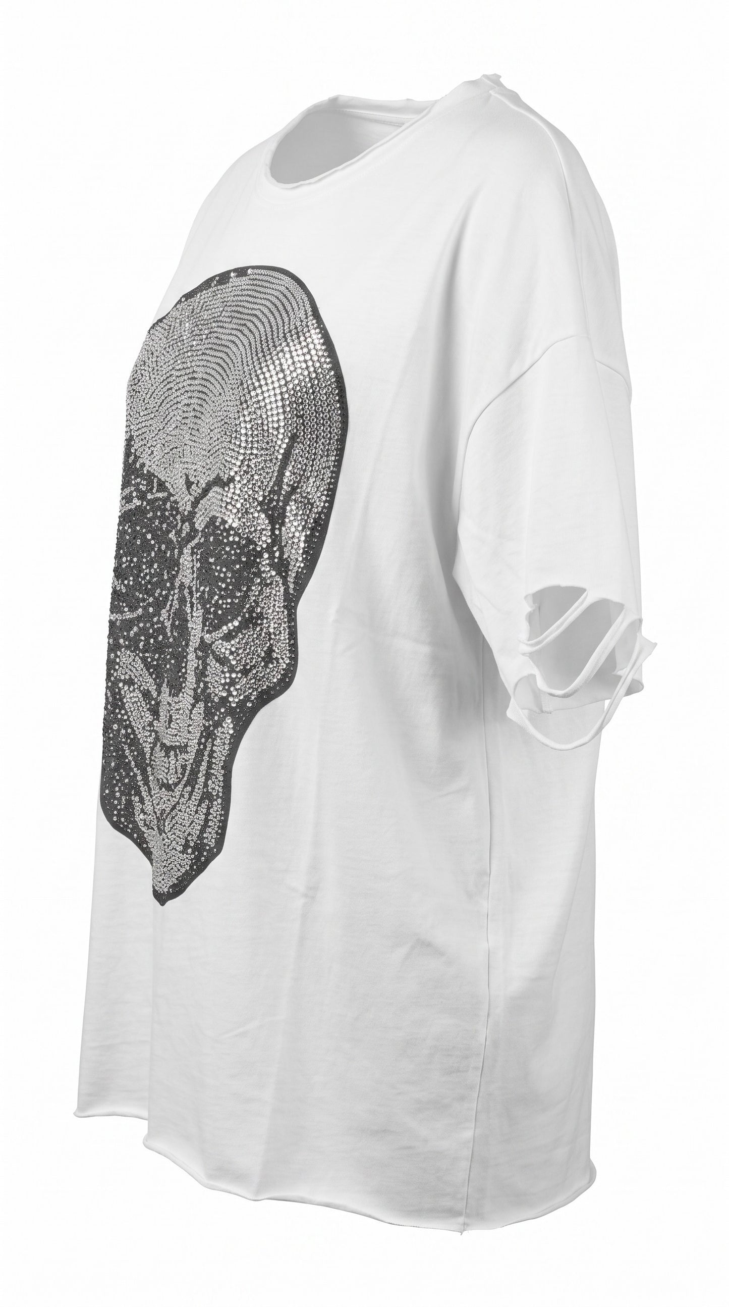 Tshirt wollweiss "Skull", Grösse S/M & L/XL von ROSE