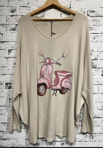 Sweatshirt "Vespa", Grösse onesize 42 bis 44/46 von ISSIMA