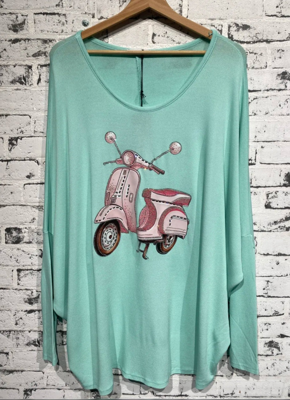 Sweatshirt "Vespa", Grösse onesize 42 bis 44/46 von ISSIMA