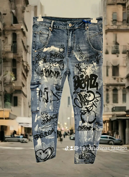 Stretchjeans "Streets" blau, Grösse M, L, XL