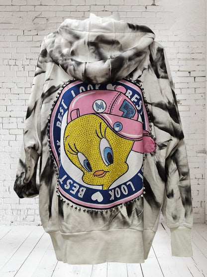 Kapuzenjacke "Tweety" Onesize bis 46