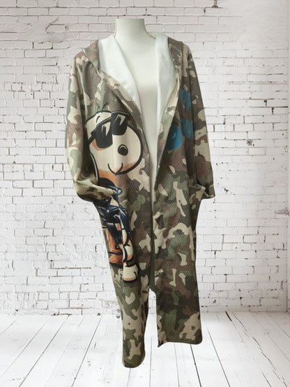 Longblazer mit Kapuze "SNOOPY", camouflage