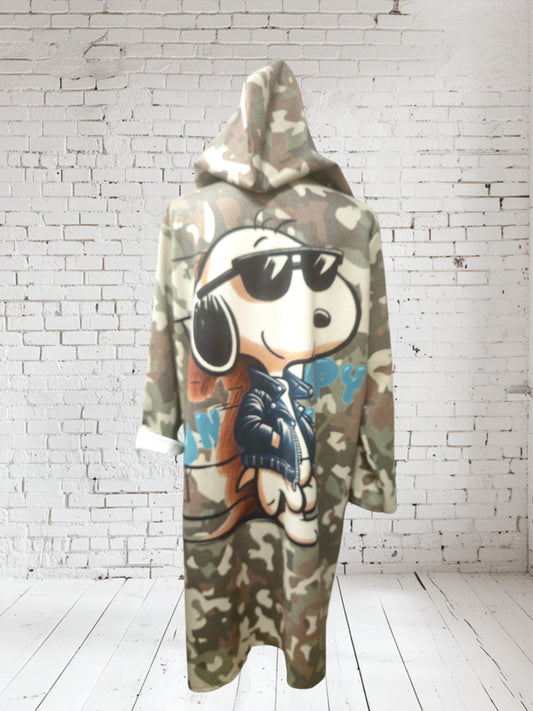 Longblazer mit Kapuze "SNOOPY", camouflage