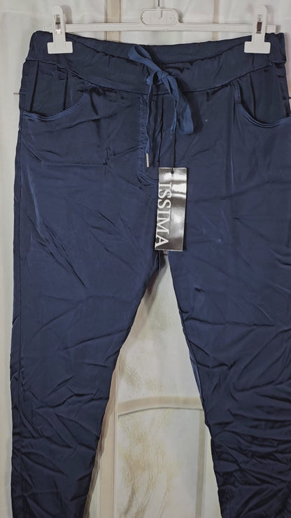 Shiny-Stretchhose, marinenlau, onesize 38 bis 42/44