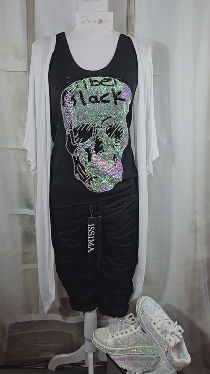 Feinstrick Top "Skull", Gr. onesize bis 42 von ROSE