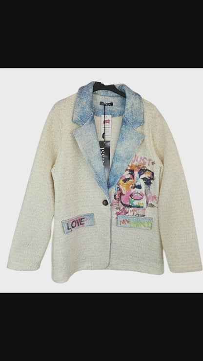Blazer "LOVE", Grösse onesize 38 bis 42/44 von ISSIMA