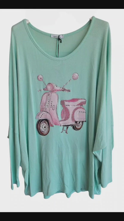 Sweatshirt "Vespa", Grösse onesize 42 bis 44/46 von ISSIMA