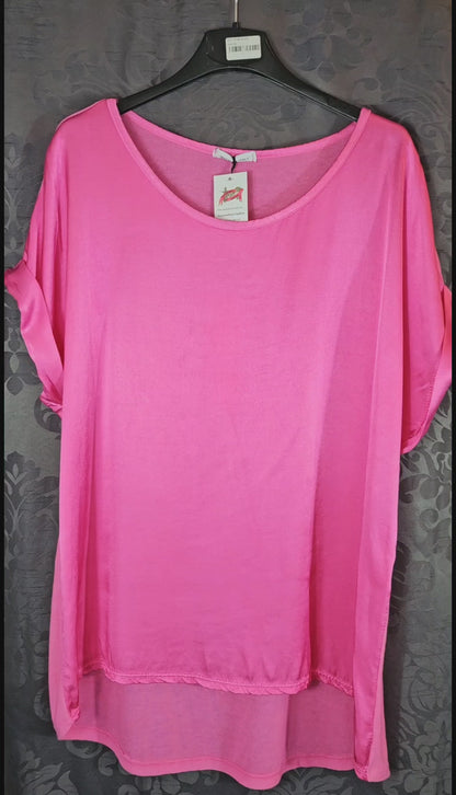 Tshirt pink "Two Faces", Gr. onesize 38 bis 42/44 von ISSIMA