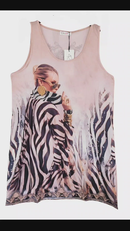Trägerkleid kurz "Zebra Women", Gr. 38 - 42/44 von ROSE