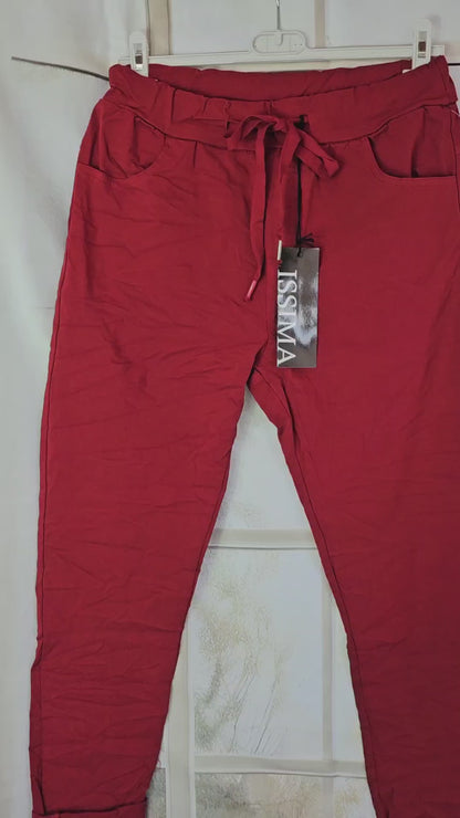 Stretchhose matt, indianred, onesize 38 bis 42/44 von ISSIMA
