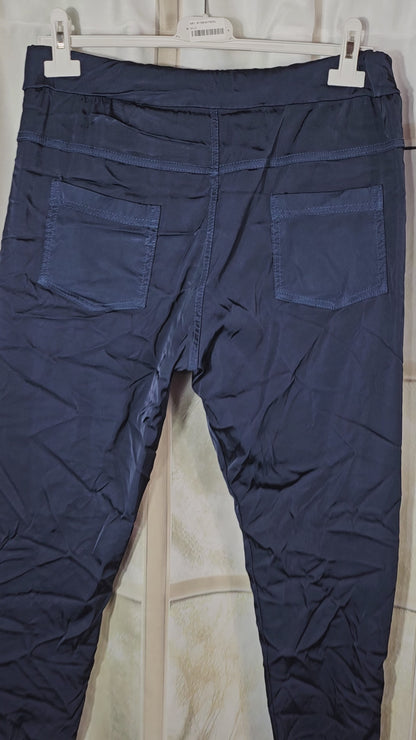 Shiny-Stretchhose, marinenlau, onesize 38 bis 42/44