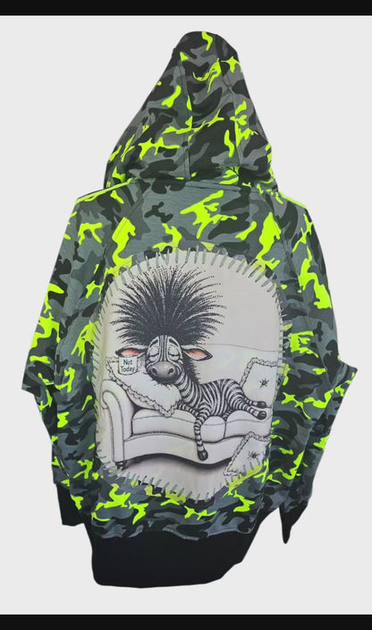 Sweatjacke "Sleepy Zebra", Grösse onesize 38 bis 44/46 von ROSE