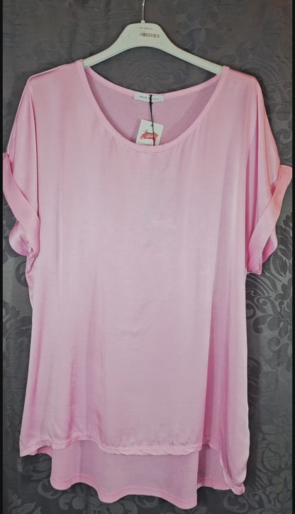 Tshirt rosa "Two Faces", Gr. onesize 38 bis 42/44 von ISSIMA