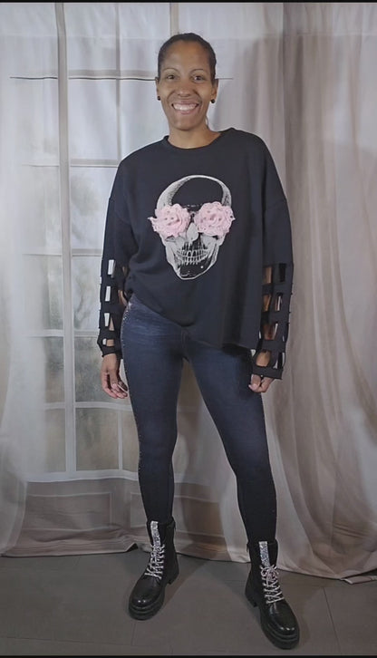 Pullover "Skull", onesize 38 bis 42/44 von ISSIMA