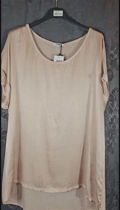 Tshirt altrosa "Two Faces", Gr. onesize 38 bis 42/44 von ISSIMA