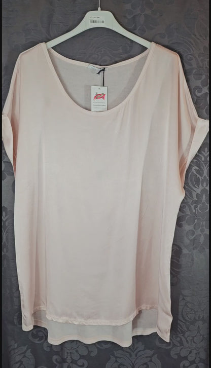 Tshirt hellrosa "Two Faces", Gr. onesize 38 bis 42/44 von ISSIMA