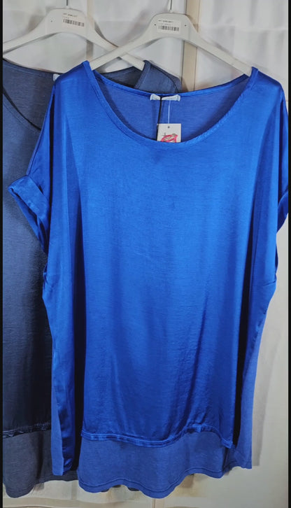 Tshirt schwarz "Two Faces", Gr. onesize 38 bis 42/44 von ISSIMA