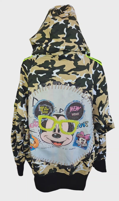 Sweatjacke "Mickey", Grösse onesize 38 bis 44/46 von ROSE