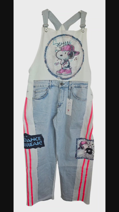 Latzhose "Snoopy", Grösse onesize (38 - 42/44) von ROSE