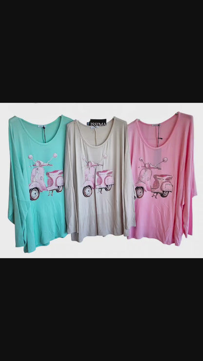 Sweatshirt "Vespa", Grösse onesize 42 bis 44/46 von ISSIMA