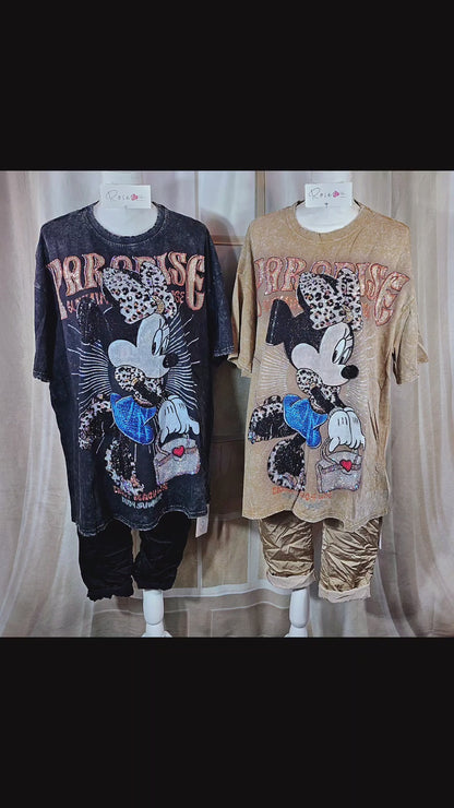 Tshirt cammel "Minnie", Gr. 40 bis 44/46 von ROSE
