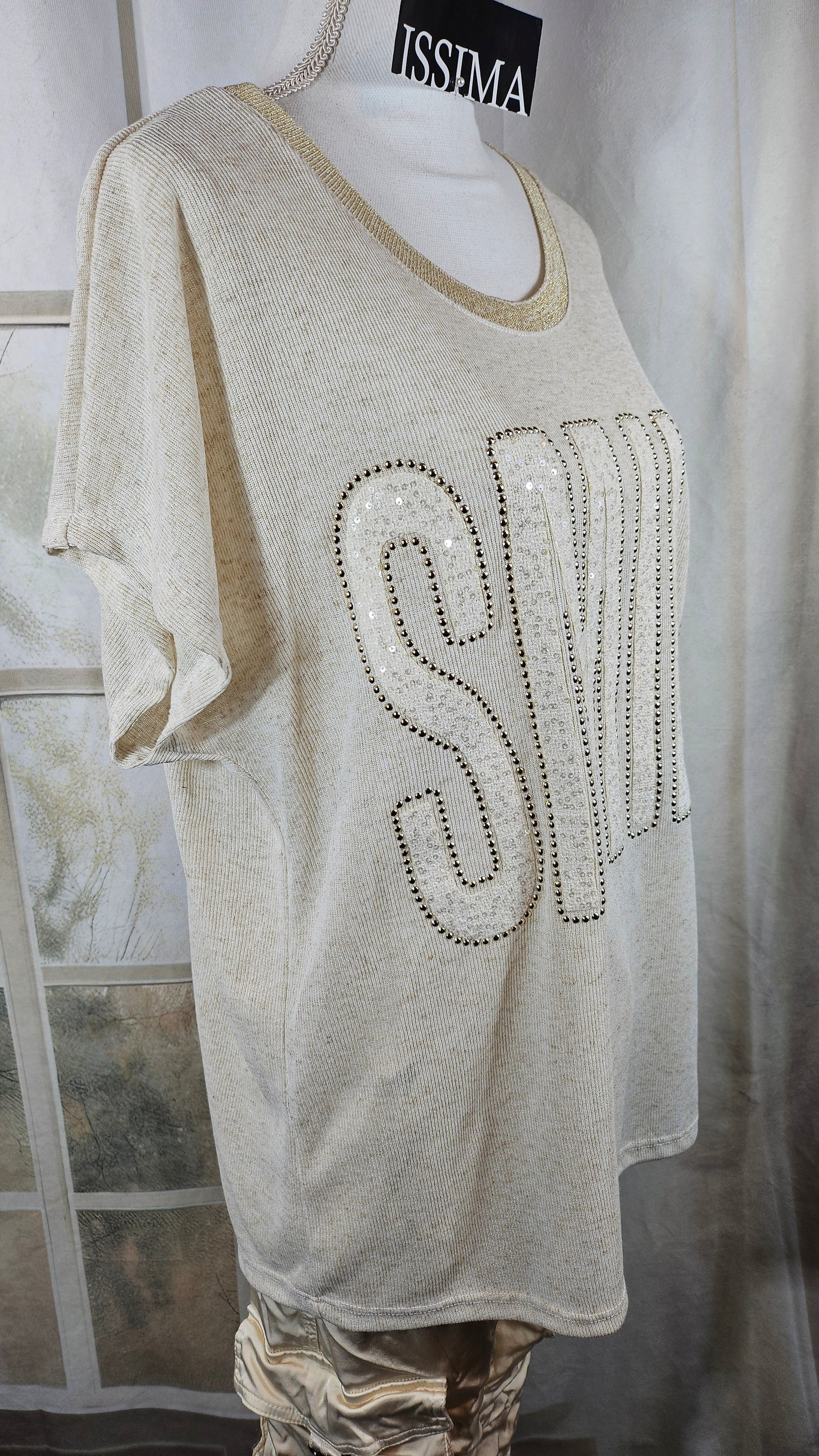 Tshirt "SMILE", Gr. onesize bis 42/44 von ISSIMA