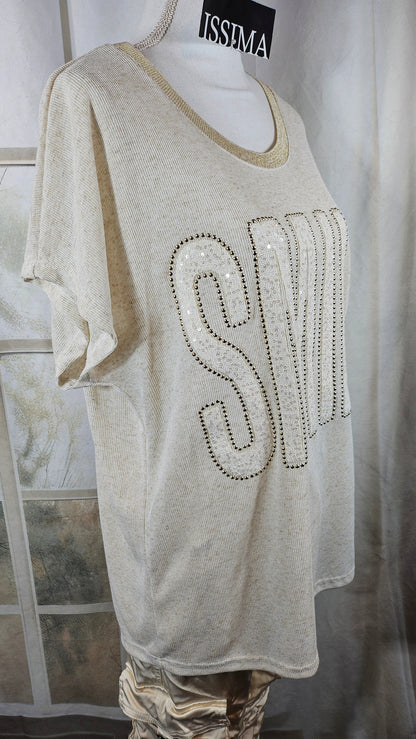 Tshirt "SMILE", Gr. onesize bis 42/44 von ISSIMA