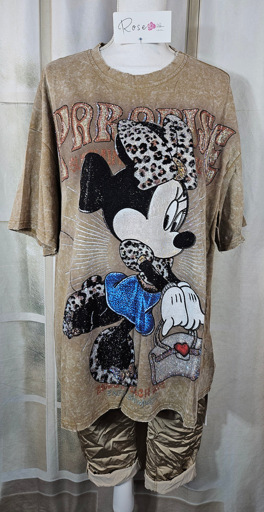 Tshirt cammel "Minnie", Gr. 40 bis 44/46 von ROSE