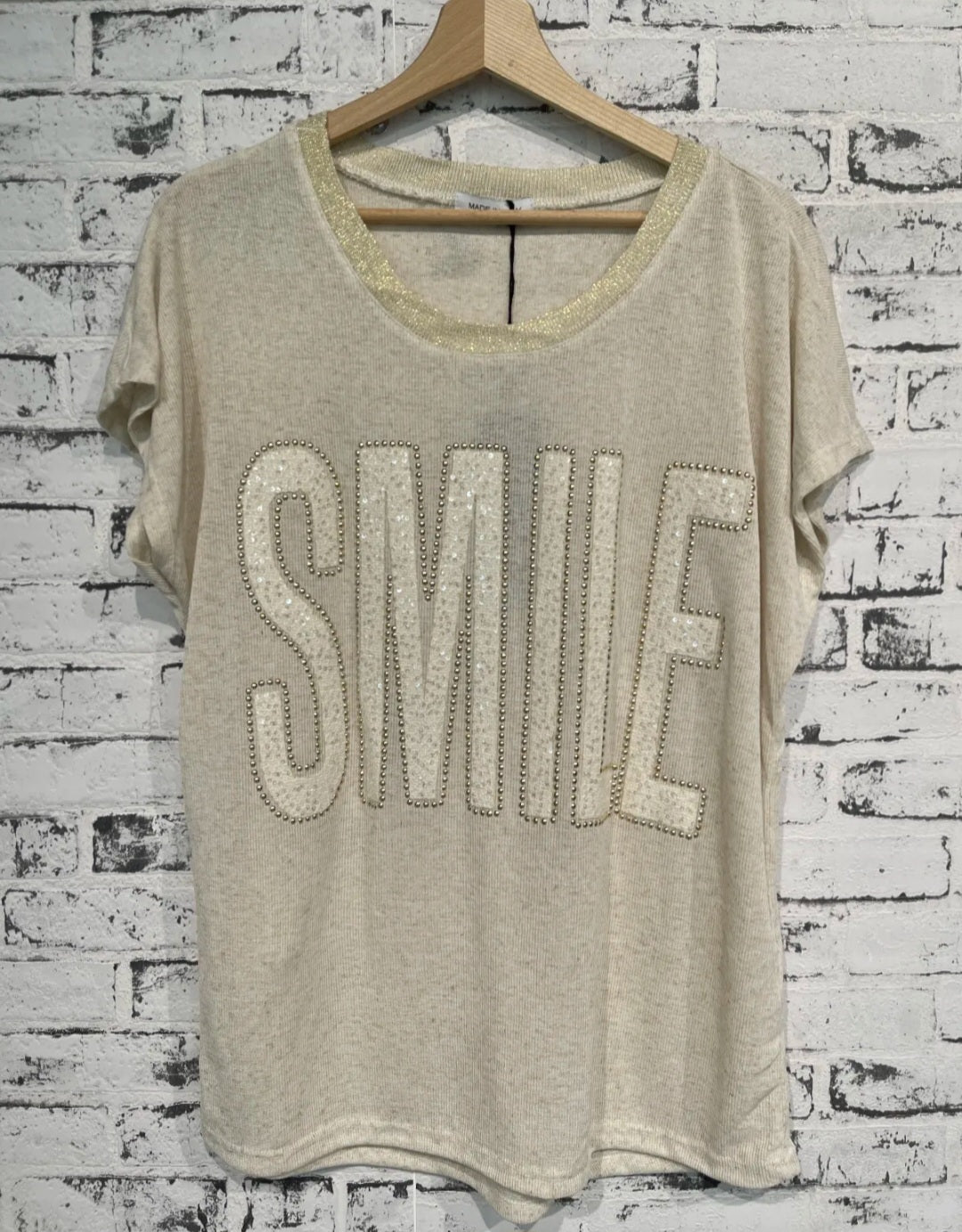 Tshirt "SMILE", Gr. onesize bis 42/44 von ISSIMA