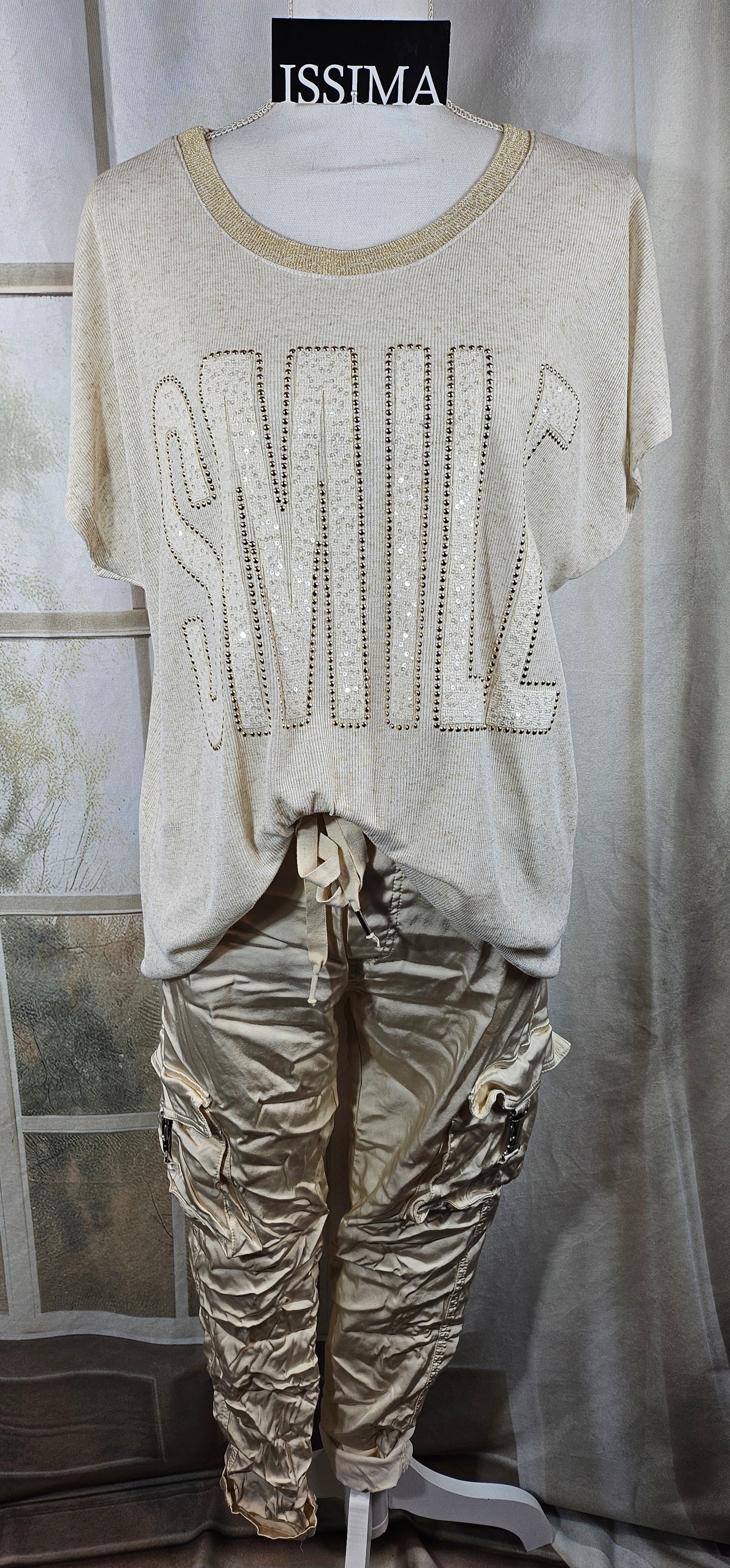 Tshirt "SMILE", Gr. onesize bis 42/44 von ISSIMA