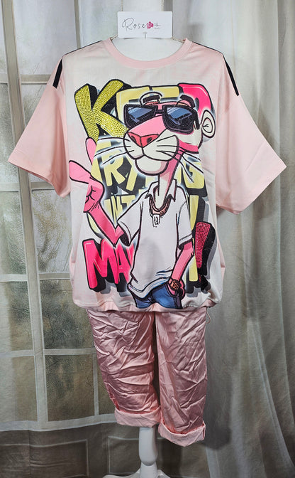 Tshirt rosa "Pink Panther", Gr. 40 bis 44 von ROSE
