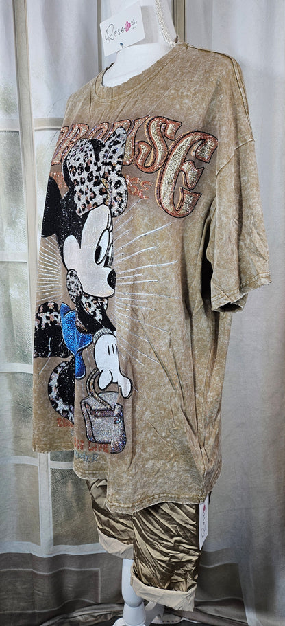 Tshirt cammel "Minnie", Gr. 40 bis 44/46 von ROSE