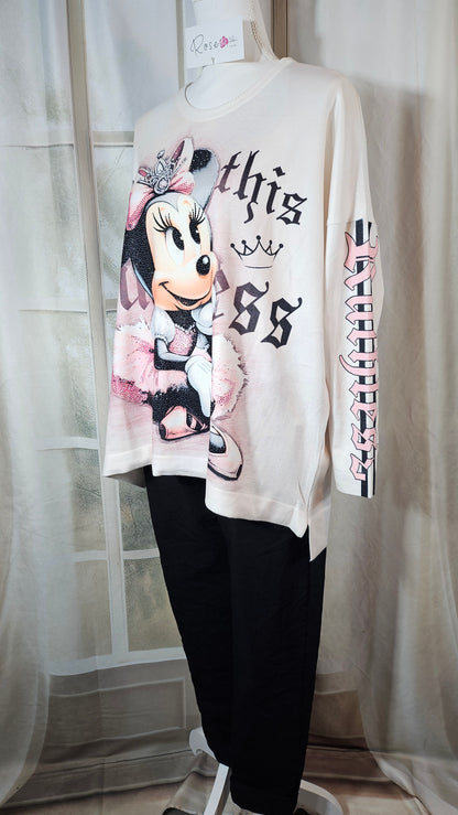 Pullover weiss "Minnie", Gr. 40 - 44 von ROSE
