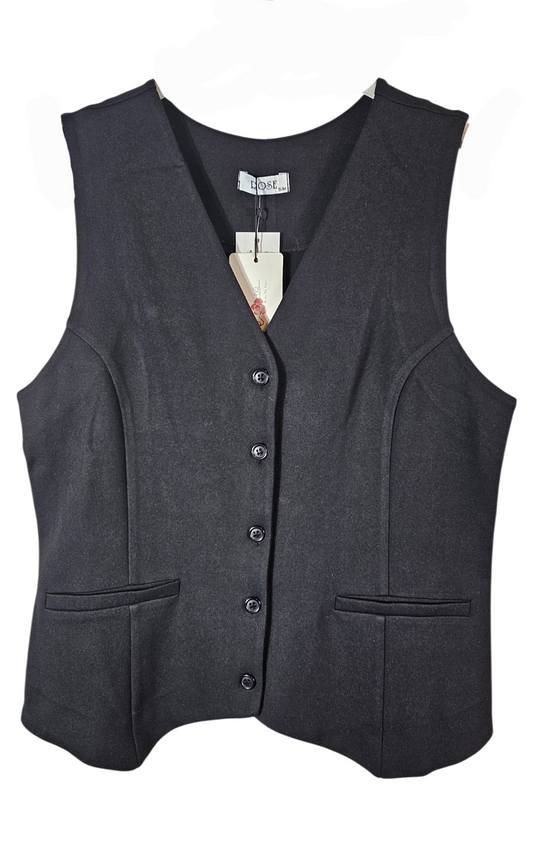 Weste/Gilet schwarz, Grösse S/M & M/L von ROSE