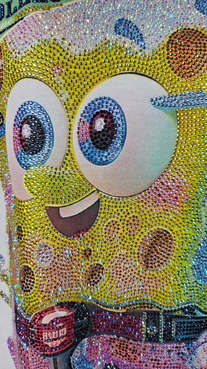 Tshirt weiss "Spongbob", Gr. onesize bis 42/44 von ROSE