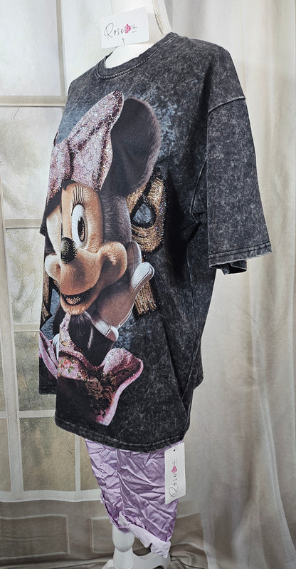 Tshirt grau/schwarz "Minnie", Gr. 40 bis 44 von ROSE