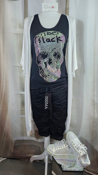 Feinstrick Top "Skull", Gr. onesize bis 42 von ROSE