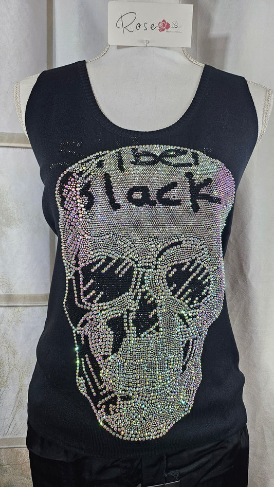Feinstrick Top "Skull", Gr. onesize bis 42 von ROSE