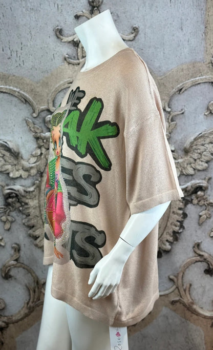 Feinstrick Tshirt "Betty", Gr. onesize bis 44 von ROSE