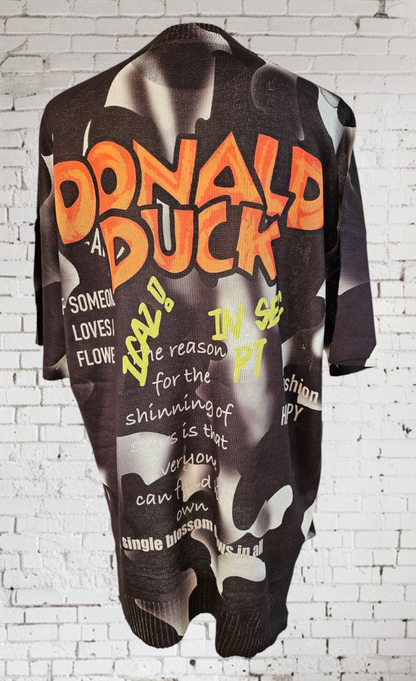 Feinstrick Tshirt "Donald Duck", Gr. onesize bis 44 von ROSE