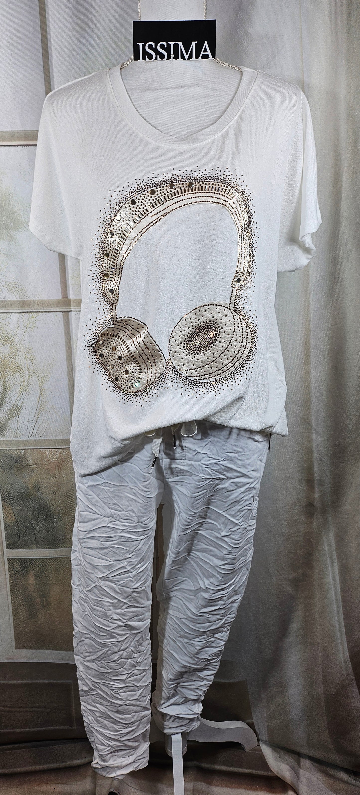 Tshirt "Kopfhörer", Gr. onesize bis 42/44 von ISSIMA