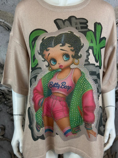 Feinstrick Tshirt "Betty", Gr. onesize bis 44 von ROSE