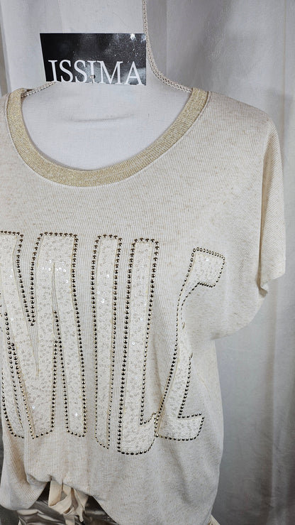 Tshirt "SMILE", Gr. onesize bis 42/44 von ISSIMA