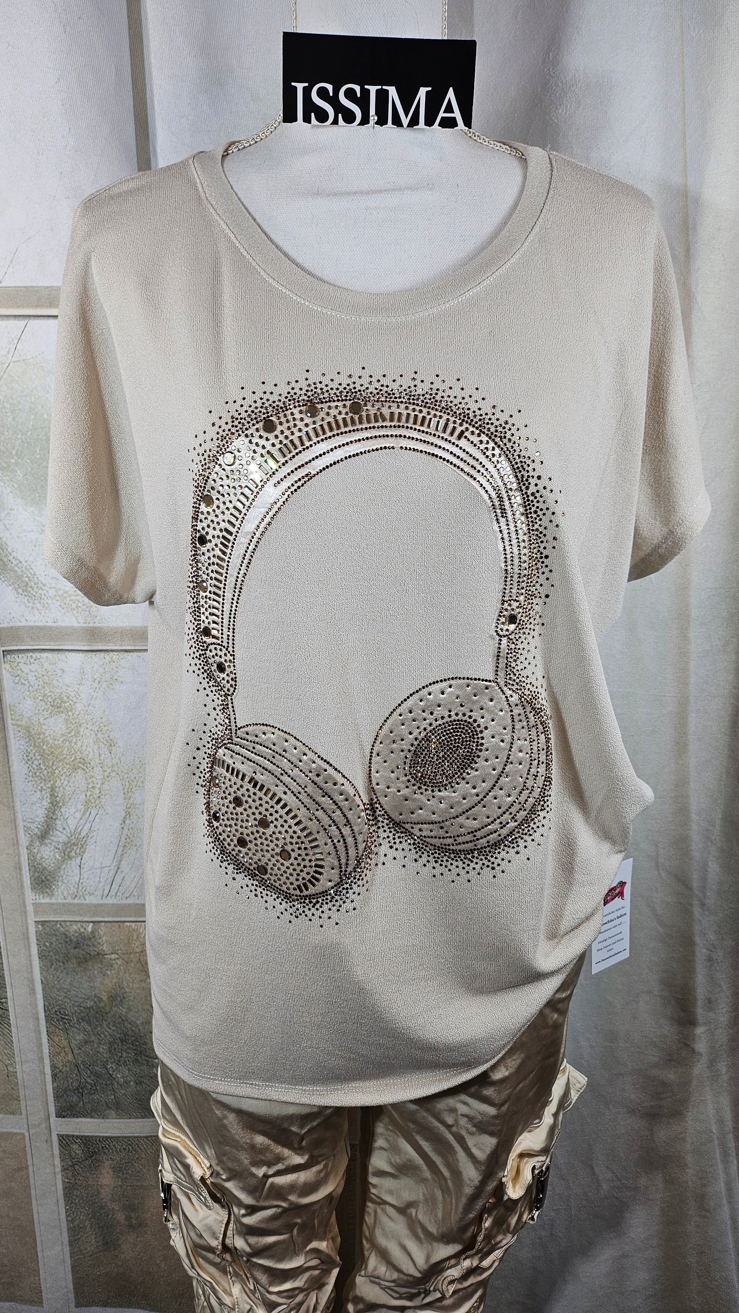 Tshirt "Kopfhörer", Gr. onesize bis 42/44 von ISSIMA