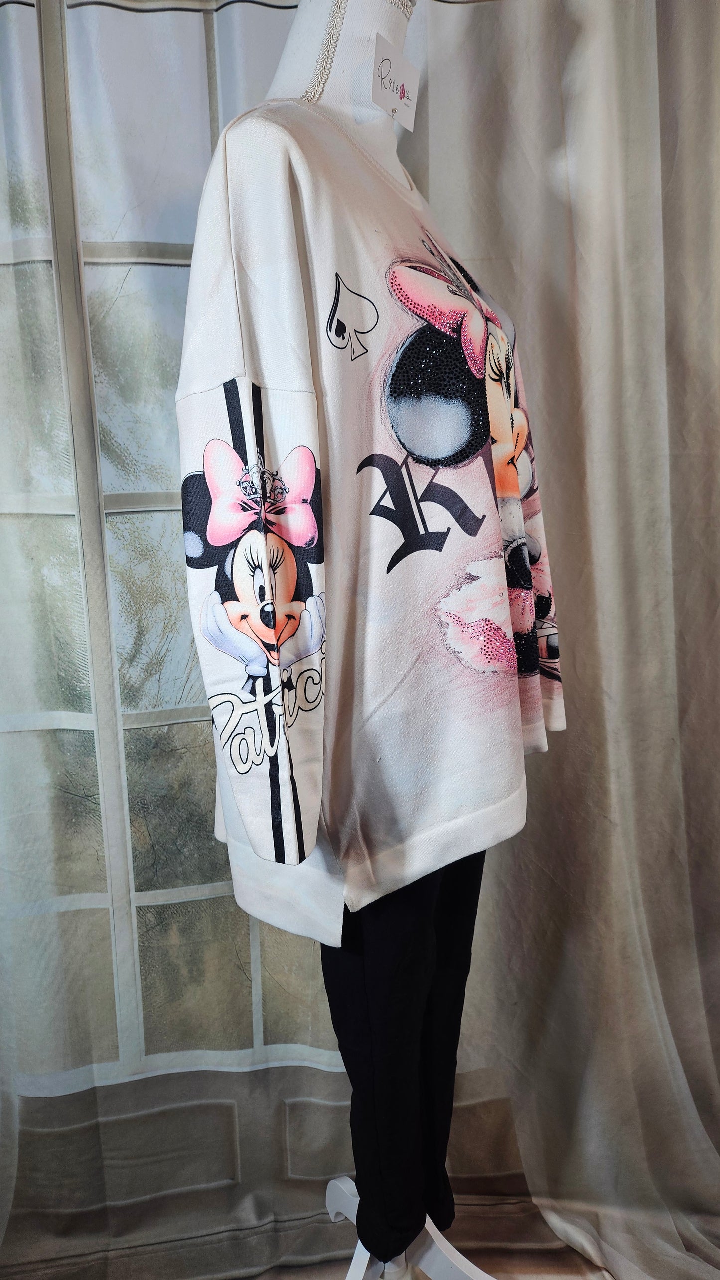 Pullover weiss "Minnie", Gr. 40 - 44 von ROSE
