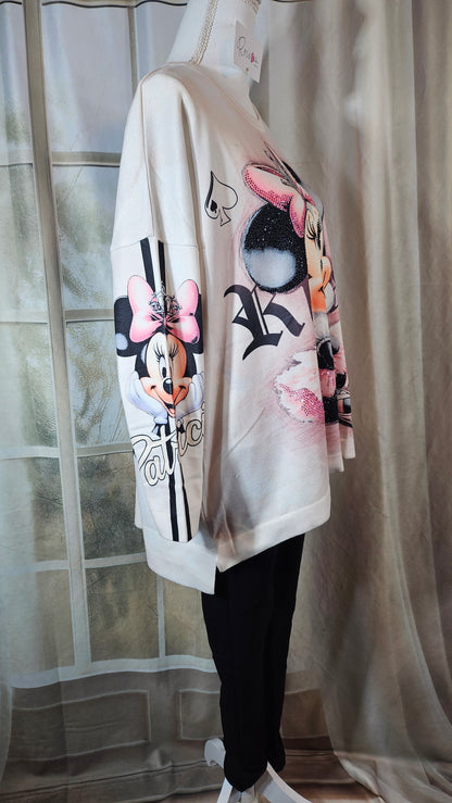 Pullover weiss "Minnie", Gr. 40 - 44 von ROSE