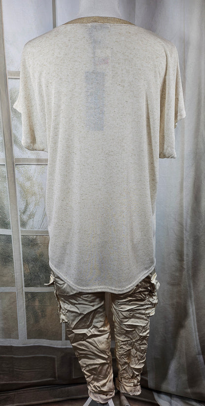 Tshirt "SMILE", Gr. onesize bis 42/44 von ISSIMA