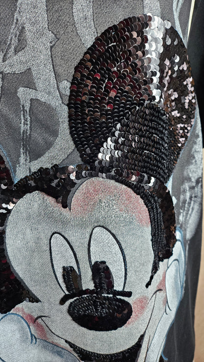 Tshirt schwarz "Mickey Nasty", Gr. onesize bis 42/44 von ROSE