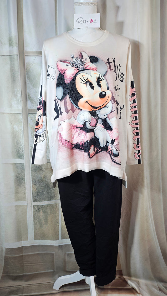 Pullover weiss "Minnie", Gr. 40 - 44 von ROSE