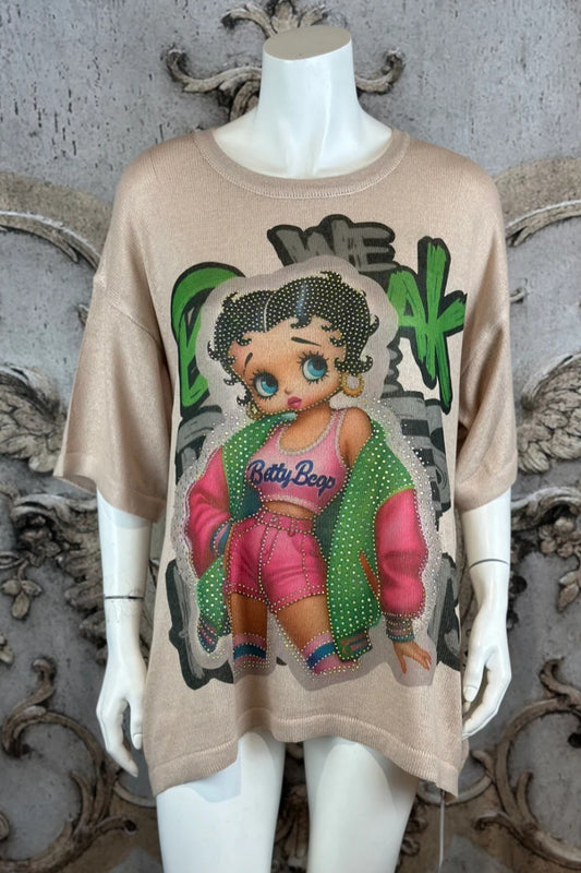Feinstrick Tshirt "Betty", Gr. onesize bis 44 von ROSE